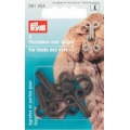 PRYM GANCIO PELLICCIA RIVESTITO TESSUTO X 3 PEZZI